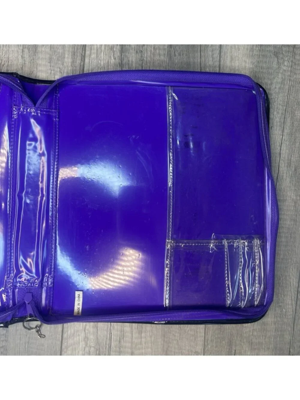 Lisa Frank Y2K Butterfly Glitter Zip Binder Trapper Keeper Organizer Vintage Vtg